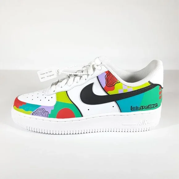 LOLLAPALOOZA X BACARDI WOMEN'S NIKE AIR FORCE 1 Shoes Size 8 PISOS BY TATZ BNIB - Picture 10 of 16